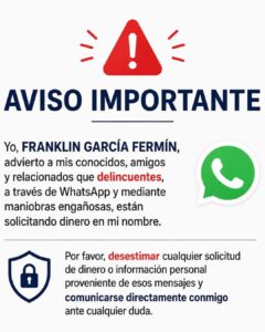Exministro del Mescyt denuncia están solicitando dinero a su nombre por WhatsApp