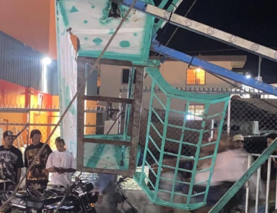 Accidente en juego mecánico