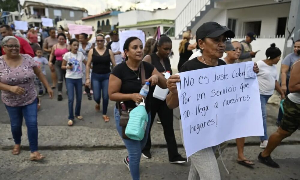 Protestas en Yagüita de Pastor y Quinigua: ¡exigen agua potable!